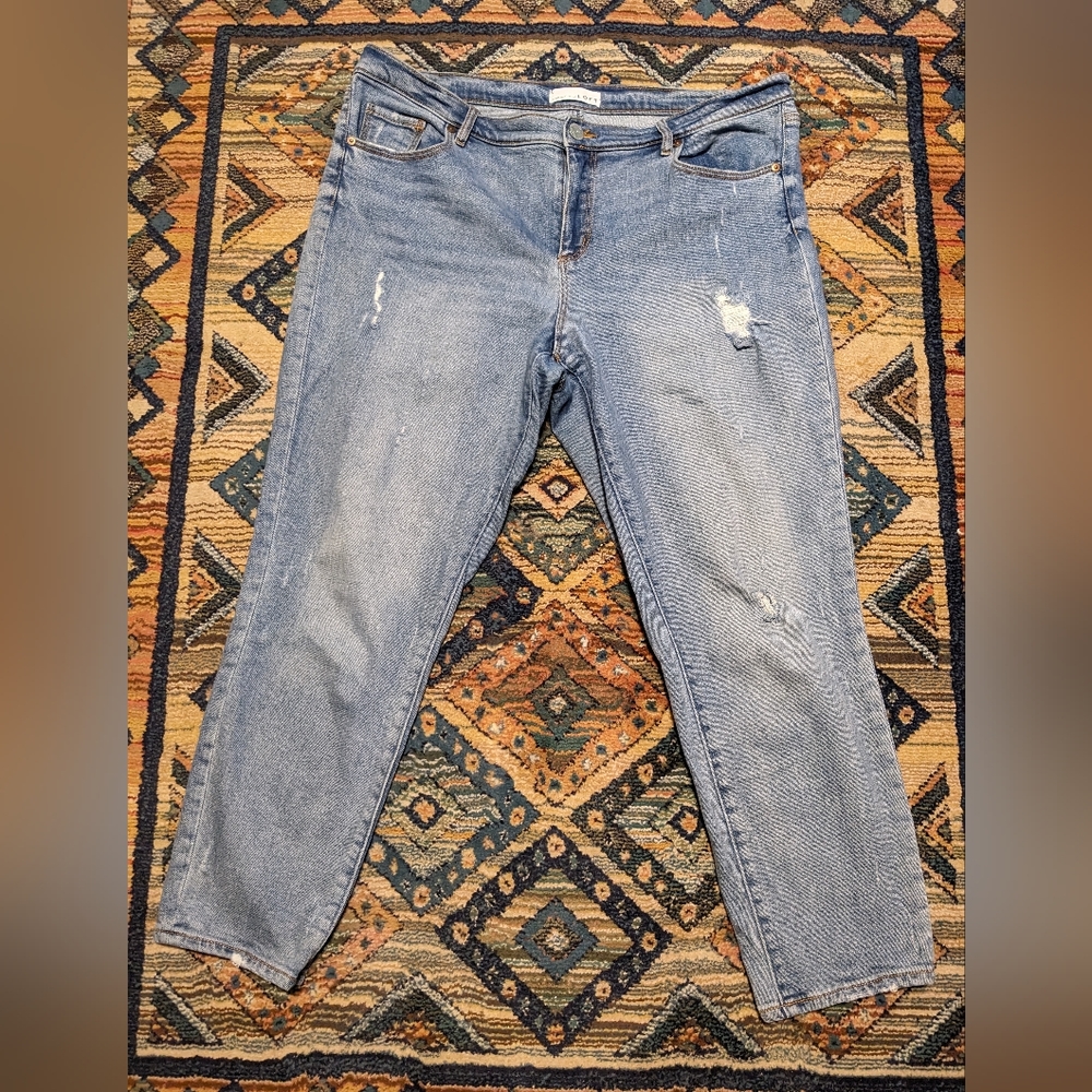 LOFT Skinny Ankle Length Mid Rise Jeans | Size 14